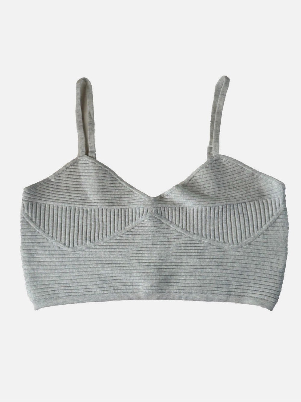 Aerie white/bluesh ribbed tank top